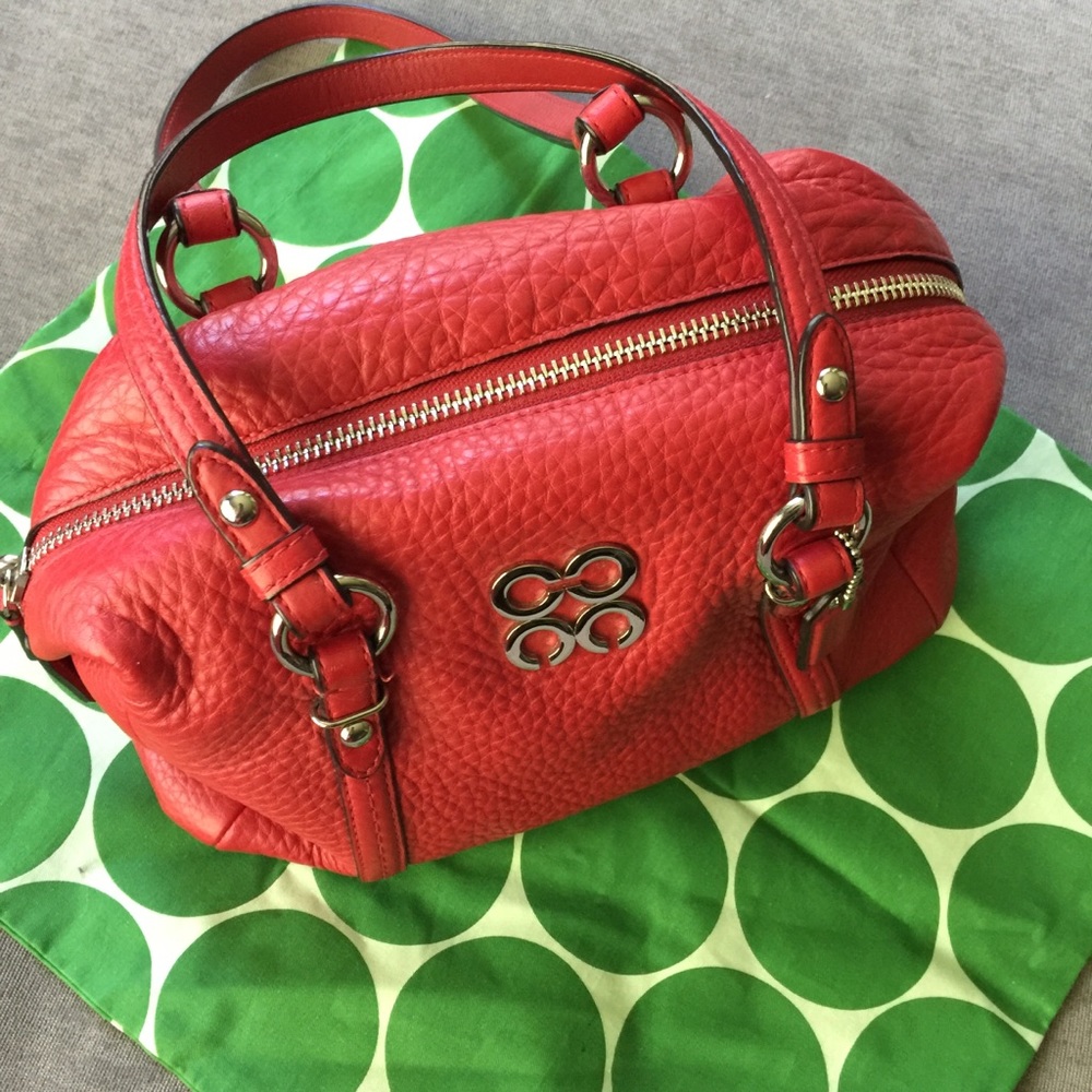 Coach little red bag purse mini satchel - Picture 2 of 7